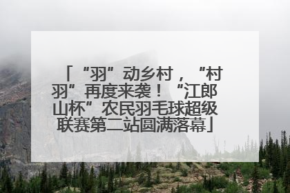 “羽”动乡村，“村羽”再度来袭！“江郎山杯”农民羽毛球超级联赛第二站圆满落幕
