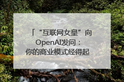 “互联网女皇”向OpenAI发问：你的商业模式经得起价格战考验么？