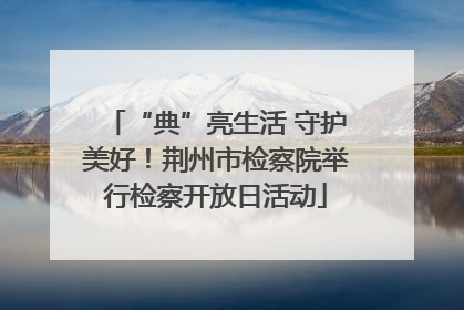“典”亮生活 守护美好！荆州市检察院举行检察开放日活动