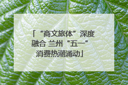 “商文旅体”深度融合 兰州“五一”消费热潮涌动