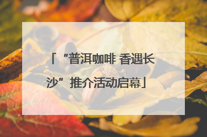 “普洱咖啡 香遇长沙”推介活动启幕