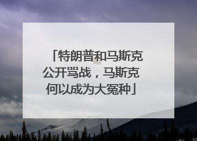 特朗普和马斯克公开骂战，马斯克何以成为大冤种