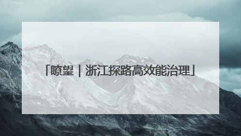 瞭望｜浙江探路高效能治理