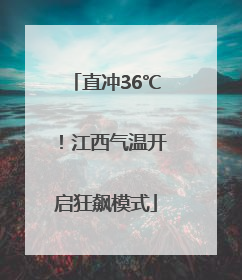 直冲36℃！江西气温开启狂飙模式