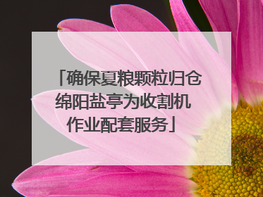 确保夏粮颗粒归仓 绵阳盐亭为收割机作业配套服务