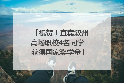 祝贺！宜宾叙州高场职校4名同学获得国家奖学金