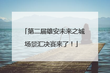 第二届雄安未来之城场景汇决赛来了！