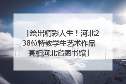 绘出精彩人生！河北238位特教学生艺术作品亮相河北省图书馆