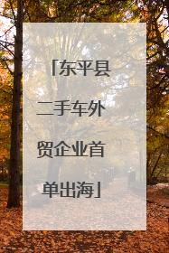 东平县二手车外贸企业首单出海