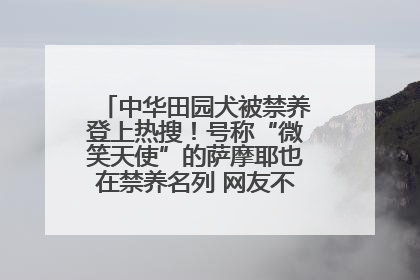 中华田园犬被禁养登上热搜！号称“微笑天使”的萨摩耶也在禁养名列 网友不解西安多部门回应