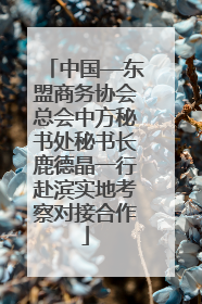 中国—东盟商务协会总会中方秘书处秘书长鹿德晶一行赴滨实地考察对接合作