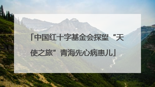 中国红十字基金会探望“天使之旅”青海先心病患儿