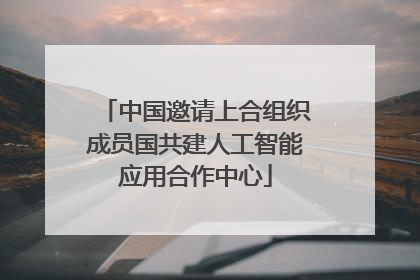 中国邀请上合组织成员国共建人工智能应用合作中心