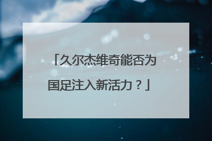久尔杰维奇能否为国足注入新活力？