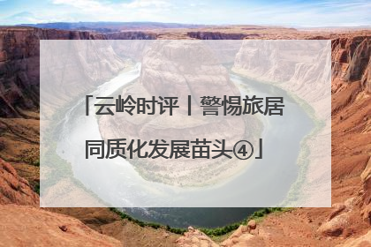 云岭时评丨警惕旅居同质化发展苗头④