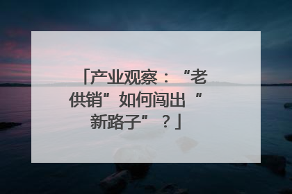 产业观察：“老供销”如何闯出“新路子”？