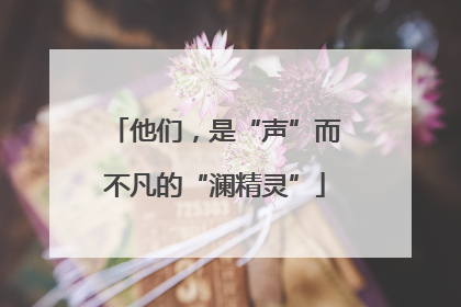 他们，是“声”而不凡的“澜精灵”