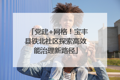 党建+网格！宝丰县铁北社区探索高效能治理新路径
