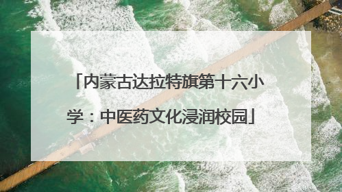 内蒙古达拉特旗第十六小学：中医药文化浸润校园