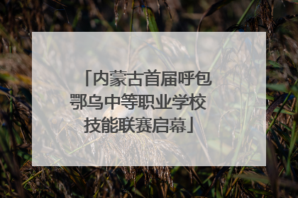 内蒙古首届呼包鄂乌中等职业学校技能联赛启幕