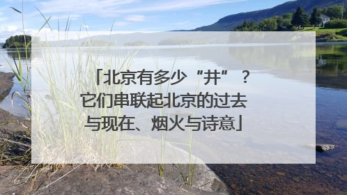 北京有多少“井”？它们串联起北京的过去与现在、烟火与诗意