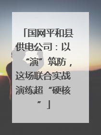 国网平和县供电公司：以“演”筑防，这场联合实战演练超“硬核”