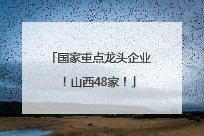 国家重点龙头企业！山西48家！