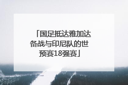 国足抵达雅加达备战与印尼队的世预赛18强赛
