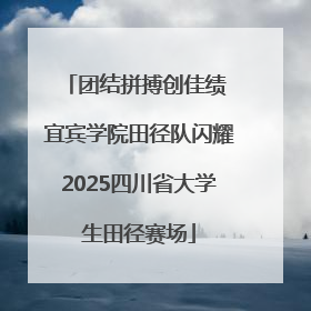团结拼搏创佳绩 宜宾学院田径队闪耀2025四川省大学生田径赛场