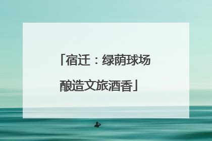 宿迁：绿荫球场酿造文旅酒香