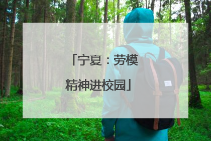 宁夏：劳模精神进校园