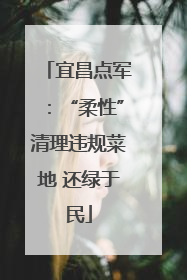 宜昌点军：“柔性”清理违规菜地 还绿于民