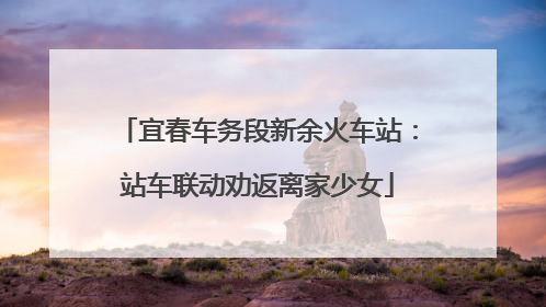 宜春车务段新余火车站：站车联动劝返离家少女