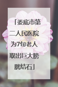 娄底市第二人民医院为7旬老人取出巨大膀胱结石