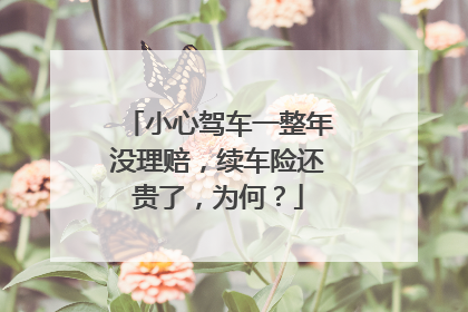 小心驾车一整年没理赔，续车险还贵了，为何？