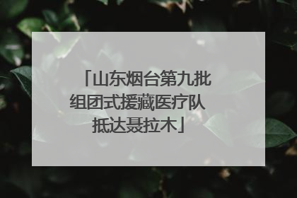 山东烟台第九批组团式援藏医疗队抵达聂拉木