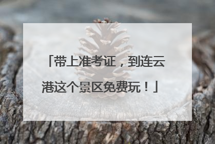 带上准考证，到连云港这个景区免费玩！