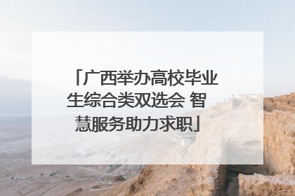 广西举办高校毕业生综合类双选会 智慧服务助力求职