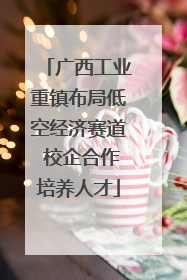 广西工业重镇布局低空经济赛道 校企合作培养人才