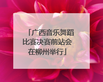 广西音乐舞蹈比赛决赛前站会在柳州举行