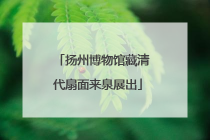 扬州博物馆藏清代扇面来泉展出
