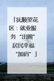 抚顺望花区：就业服务“出圈” 居民幸福“加码”