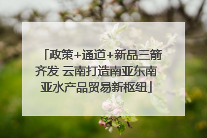 政策+通道+新品三箭齐发 云南打造南亚东南亚水产品贸易新枢纽