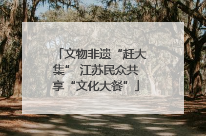 文物非遗“赶大集” 江苏民众共享“文化大餐”