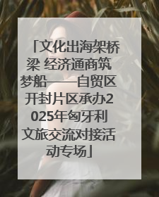 文化出海架桥梁 经济通商筑梦船——自贸区开封片区承办2025年匈牙利文旅交流对接活动专场