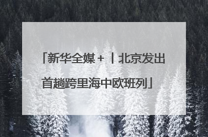 新华全媒＋丨北京发出首趟跨里海中欧班列