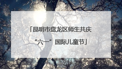 昆明市盘龙区师生共庆“六一”国际儿童节