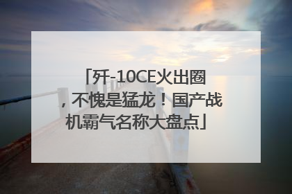 歼-10CE火出圈，不愧是猛龙！国产战机霸气名称大盘点