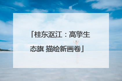 桂东沤江：高擎生态旗 描绘新画卷