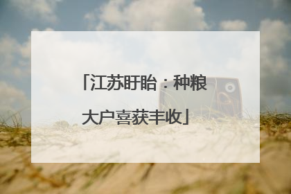 江苏盱眙：种粮大户喜获丰收